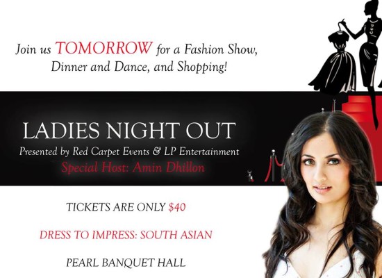 Ladies Night Out Fashion Show Poster