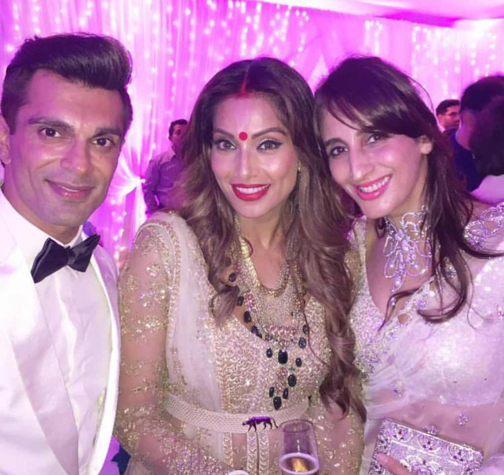 The couple with Farah Khan Ali