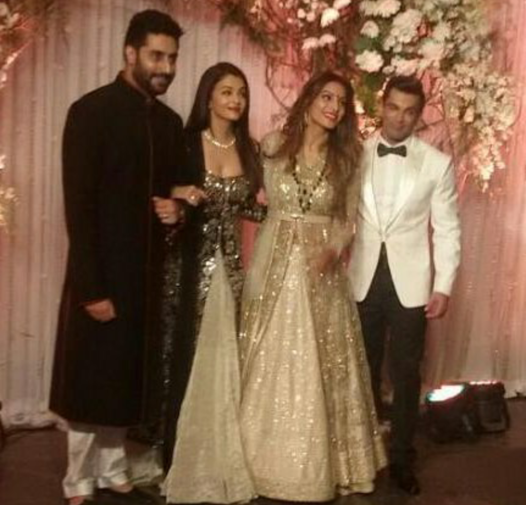 The couple with the Bachchans