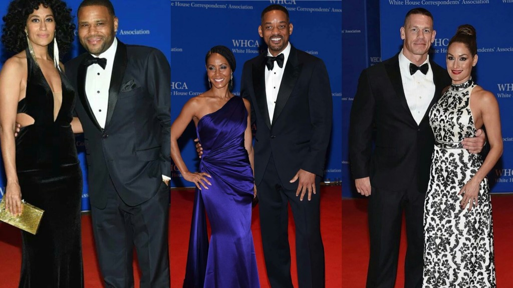 Tracee Ellis Ross and Anthony Anderson, Jada Pinkett Smith and Will Smith, John Cena and Nikki Bella