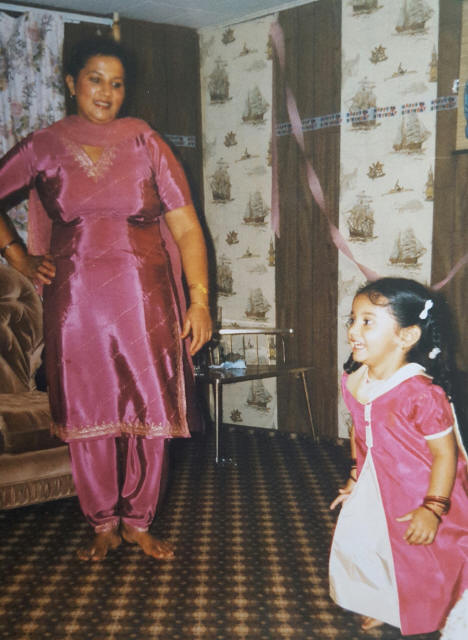 Mom and me being matchy-matchy back in the day!